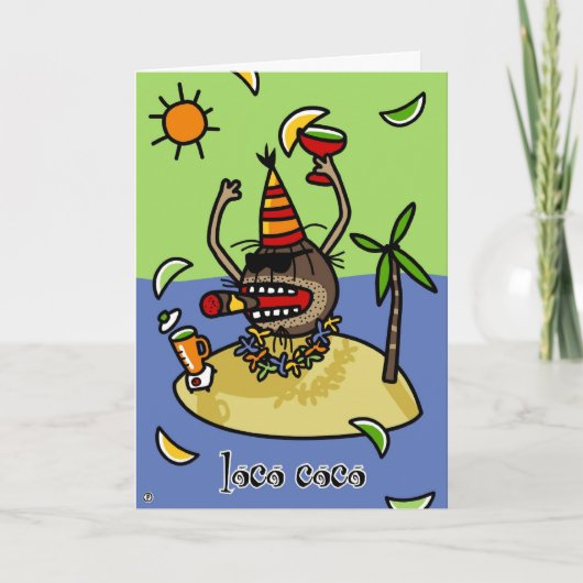 気違いのココヤシ カード (正面)