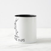 気違いのノウサギの日のマグ マグカップ (中央)