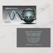 気違いのビート- DJの名刺 名刺 (正面/裏面)