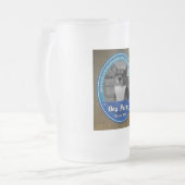 気違いのプラグ犬の父によって曇らされるマグ フロストグラスビールジョッキ (正面左)