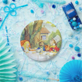 気違いの帽子屋のお茶会色 ペーパープレート (パーティー)