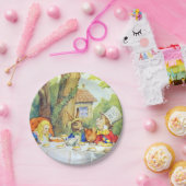 気違いの帽子屋のお茶会色 ペーパープレート (パーティー)