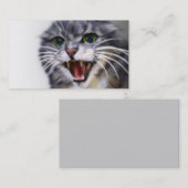 気違いの灰色猫の名刺 名刺 (正面/裏面)