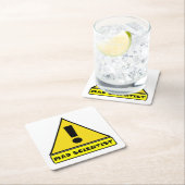 気違いの科学者のコースター スクエアペーパーコースター (インサイチュ)