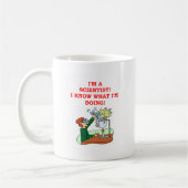 気違いの科学者の冗談 コーヒーマグカップ (左)