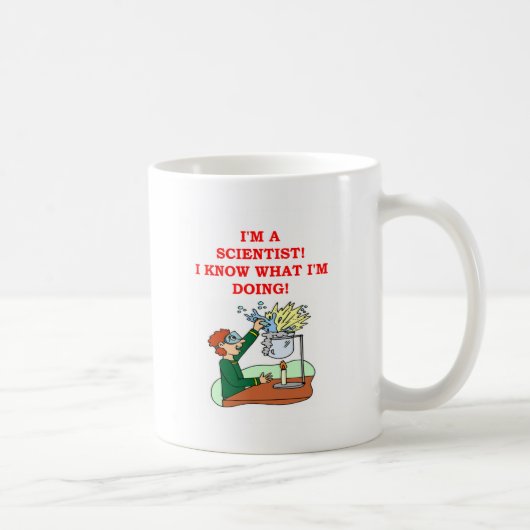 気違いの科学者の冗談 コーヒーマグカップ (右)