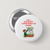 気違いの科学者の冗談 缶バッジ (正面&裏面)