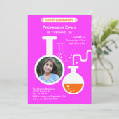 気違いの科学者の誕生会の写真の招待状 招待状 (スタンド正面)