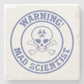 気違いの科学者の警告 ストーンコースター (正面)