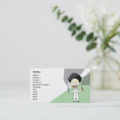 気違いの科学者-ビジネス 名刺 (スタンド正面)