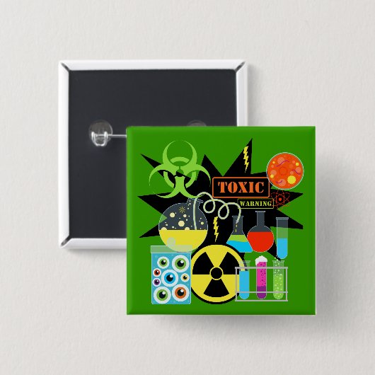 気違いの科学者 缶バッジ (正面&裏面)