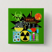 気違いの科学者 缶バッジ (正面)