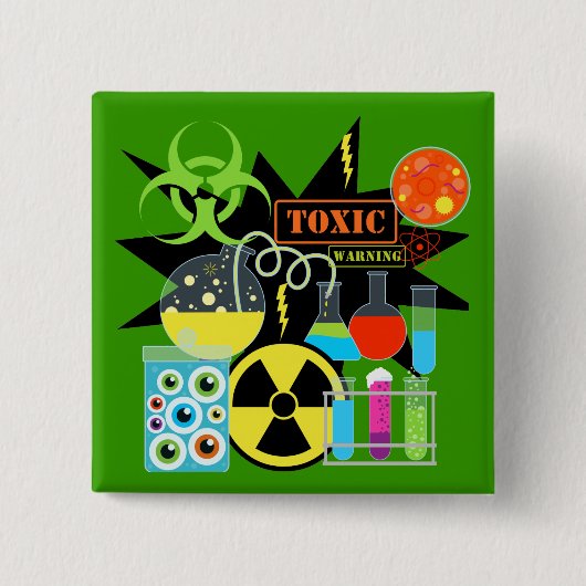 気違いの科学者 缶バッジ (正面)