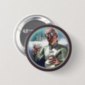 気違いの科学者#1円形ボタン 缶バッジ (正面&裏面)