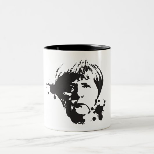 気違いのMerkel ツートーンマグカップ (中央)