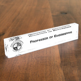 気違いエンジニアの連合 デスクネームプレート