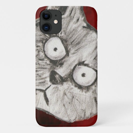 気違い猫 Case-Mate iPhoneケース (裏面)