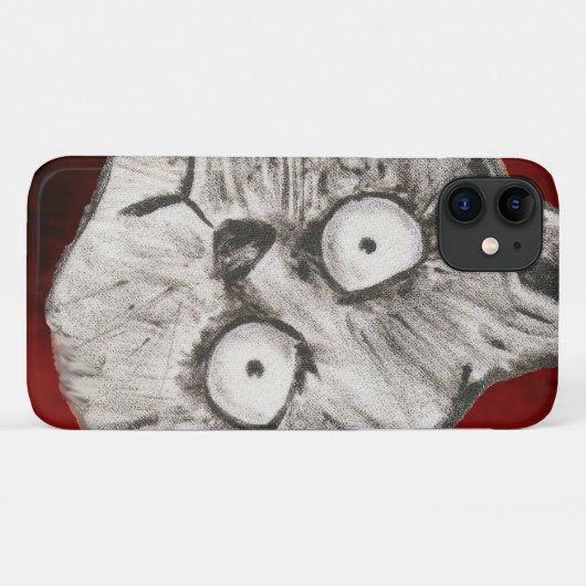 気違い猫 Case-Mate iPhoneケース (裏面(横))