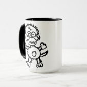 気違い猿 マグカップ (正面左)