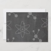 気違い科学の男の子の女の子のバースデーパーティ招待状 招待状 (裏面)