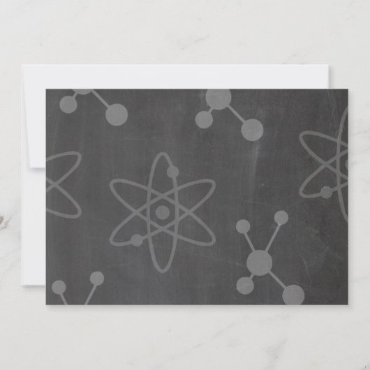 気違い科学の男の子の女の子のバースデーパーティ招待状 招待状 (裏面)