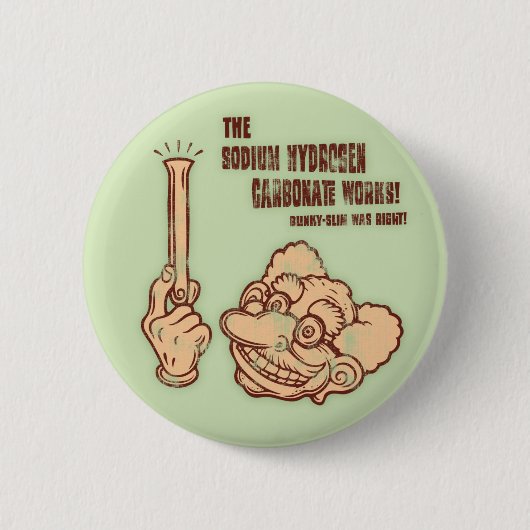 気違い科学 缶バッジ (正面)