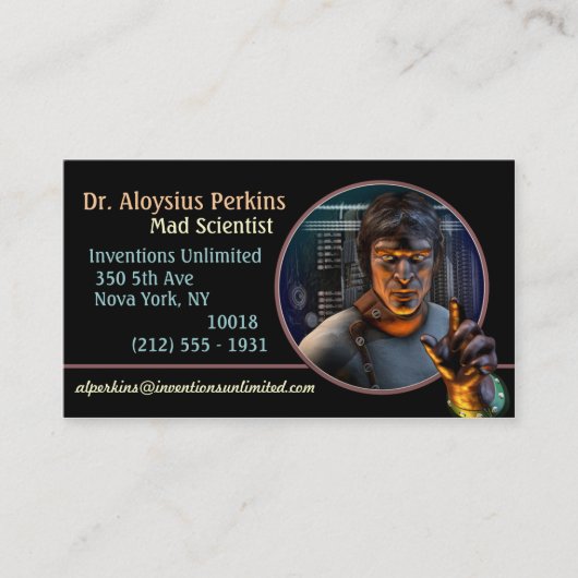 気違い科学! (m)名刺 名刺 (正面)