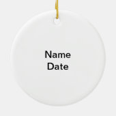 気違い、私はMooの無秩序牛オーナメントを有します セラミックオーナメント (裏面)