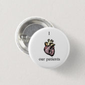 気遣うかどの位あなたの患者に示して下さい 缶バッジ (正面&裏面)