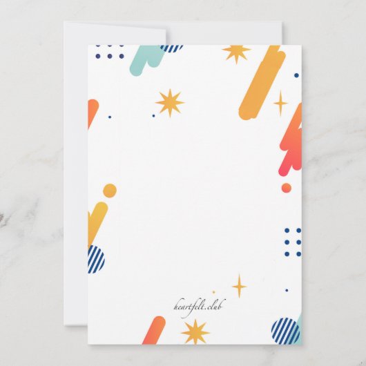 気鋭の招待状 招待状 (裏面)