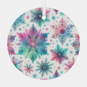 気鋭の雪 ガラスオーナメント (裏面)