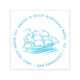 気鋭マステッド帆船差出人住所 セルフインキングスタンプ