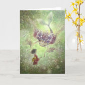 気鋭遠くにグリーティングカード カード (黄色い花)