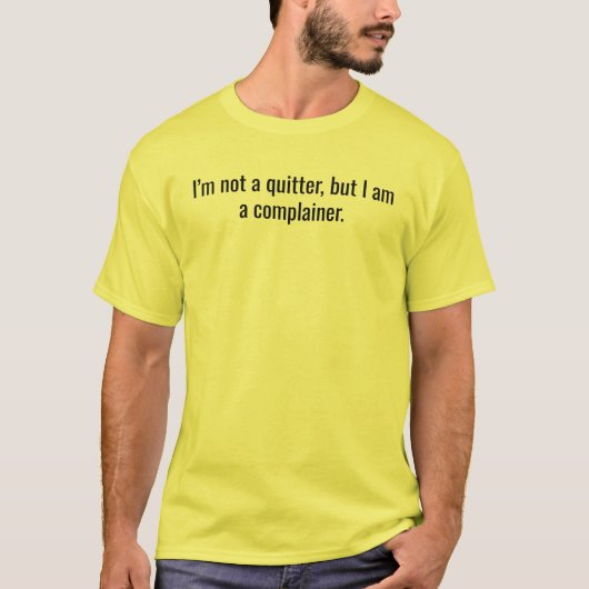 気難しいおじいさんやめます Tシャツ (正面)