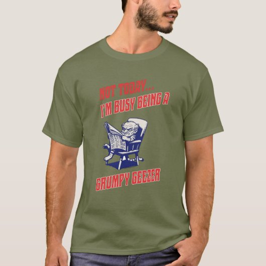 気難しいおじいさん Tシャツ (正面)