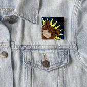 気難しいくまのとどろき 缶バッジ (インサイチュ)