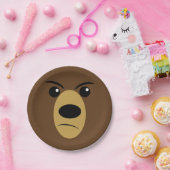 気難しいくま ペーパープレート (パーティー)