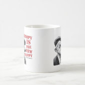 気難しいです新しい幸せの コーヒーマグカップ (中央)