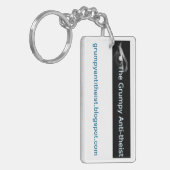 気難しいアンチtheistのkeychain キーホルダー (正面左)
