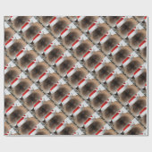 気難しいクリスマス猫 ラッピングペーパー (フラット)