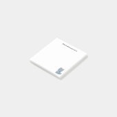 気難しいグレーのタビー猫カスタムテキスト ポストイット (アングル)