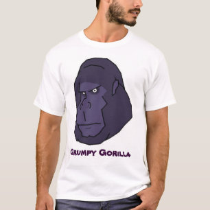 気難しいゴリラ Tシャツ