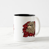 気難しいハリネズミはマグに2ある調子を与えました ツートーンマグカップ (正面右)