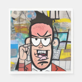 気難しい人 スタンダードランチョンナプキン