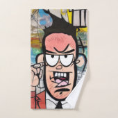 気難しい人 バスタオルセット (ハンドタオル)