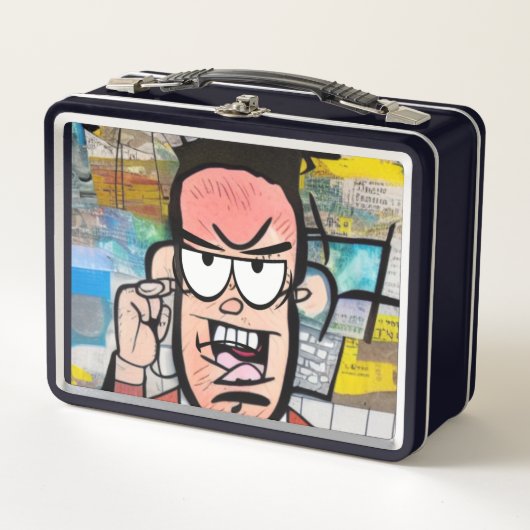 気難しい人 メタルランチボックス (正面)