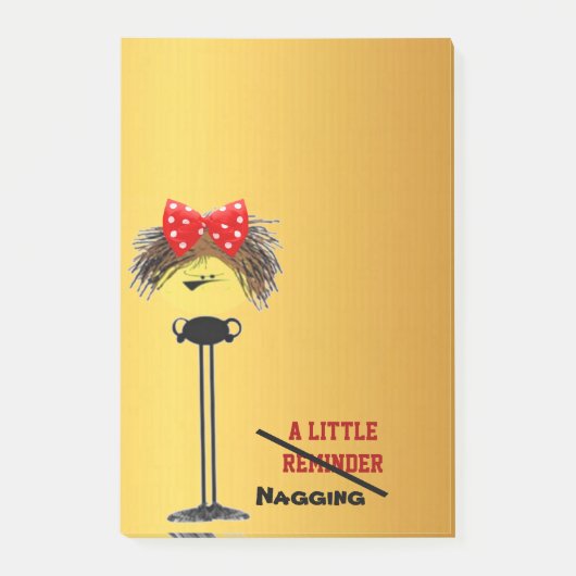 気難しい口うるさい人 ポストイット (正面)