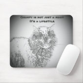 気難しい天使のライフスタイル猫のマウスパッド マウスパッド (マウス)