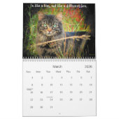 気難しい天使の態度 カレンダー (3月 2026)