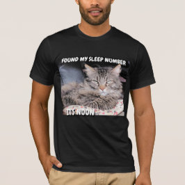 気難しい天使の睡眠数は正午です Tシャツ